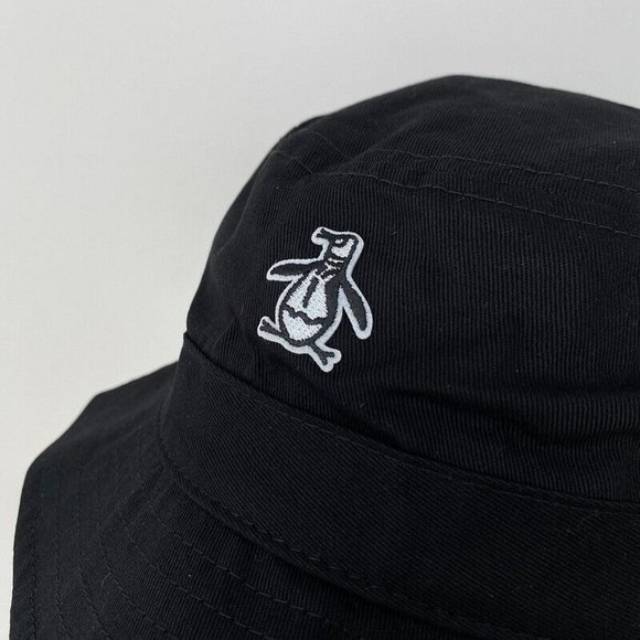 Original Penguin Bucket‎ Hat OSFM Cotton Black Summer Pool Beach Style $45 - Picture 5 of 8
